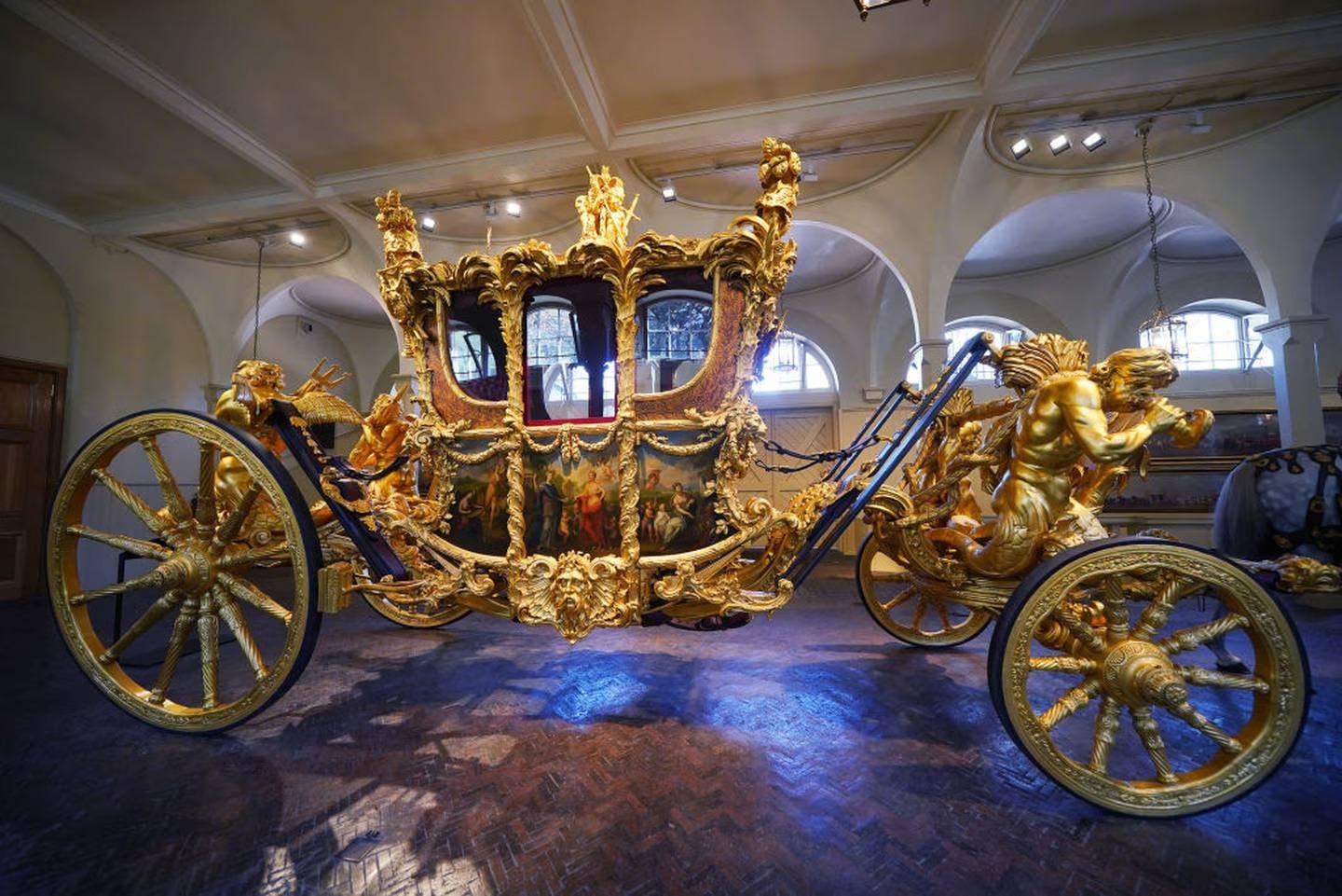 The new King and Queen will return to Buckingham Palace in the historic Gold State Coach. Photo / Getty Images