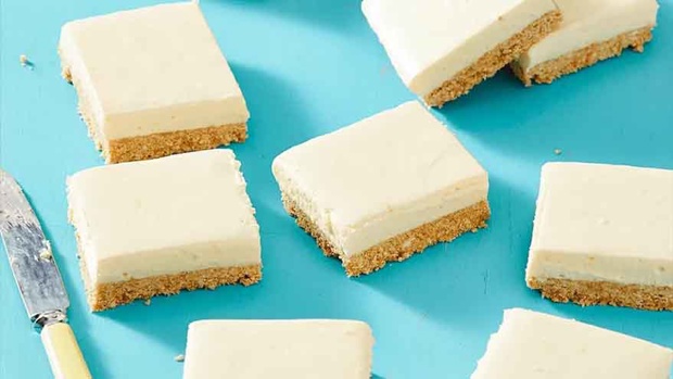 Photo / Arnotts.com Milk Arrowroot No Bake Lemon Cheesecake Slice