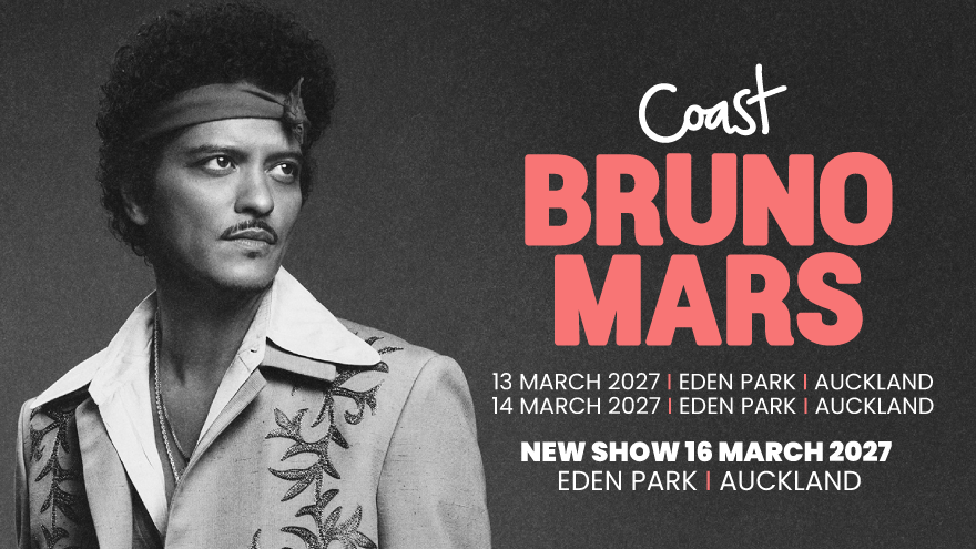 Bruno Mars live in Auckland 2027 - third show added!
