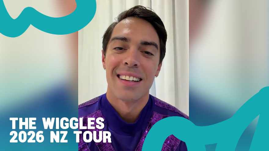 The Purple Wiggle joins us