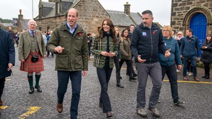Prince William, Prince of Wales and Catherine, Princess of Wales, known as the Duke and Duchess of Rothesay when in Scotland, visit Outfit Moray, an award-winning charity delivering life-changing outdoor learning and adventure activity programmes to young people. Photo / Getty Images