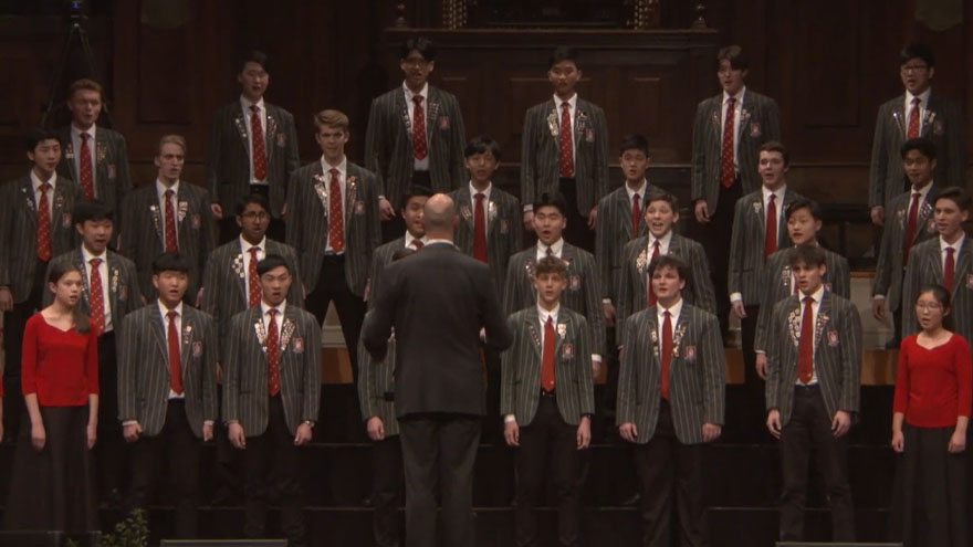 Watch Westlake Girls' and Boys' high school choir's performance of 'And The Band Played Waltzing Matilda'