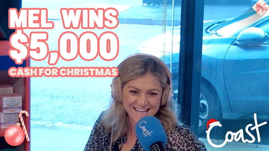 Mel wins $5,000 for Christmas