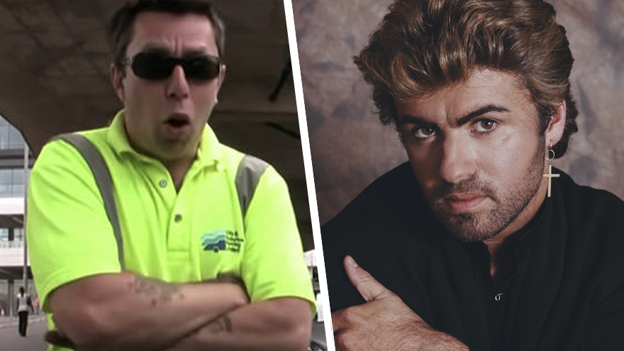 WATCH: The hilarious moment security refused to let George Michael into his own concert