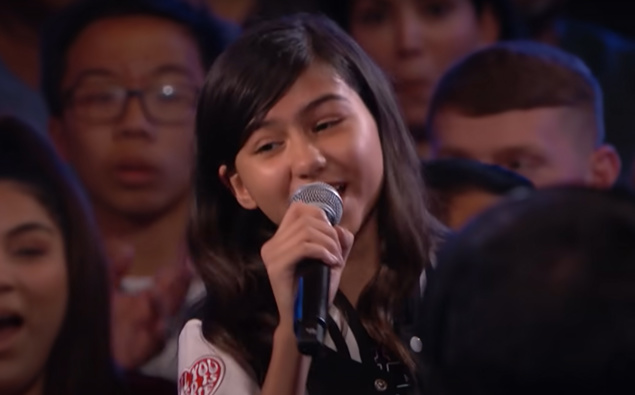 11 Year Old Singing Amazing Grace On America's Got Talent