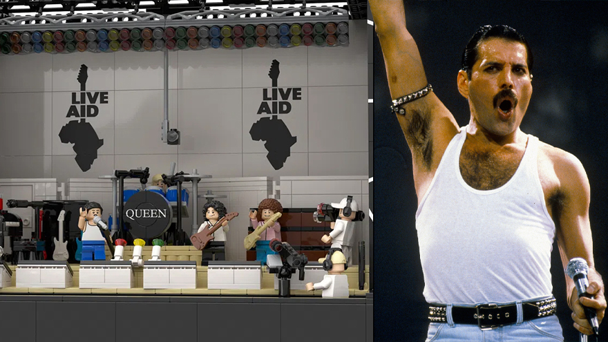 Lego queen deals live aid