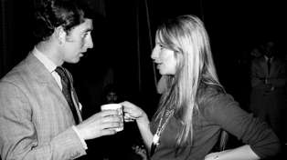 Prince Charles and singer Barbra Streisand share a moment over coffee at Warner Bros. studio on March 19, 1974 in Los Angeles, California. Photo / Getty Images
