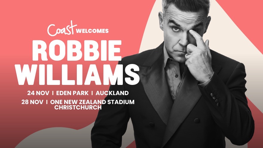 Robbie Williams live in New Zealand November 2026
