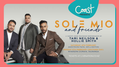 SOL3 MIO announce two special outdoor shows over Waitangi Weekend
