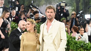 Elsa Pataky and Chris Hemsworth arrive on the green carpet at the 2024 Met Gala. Hemsworth is one of the co-chairs for the event. Photo / Getty Images