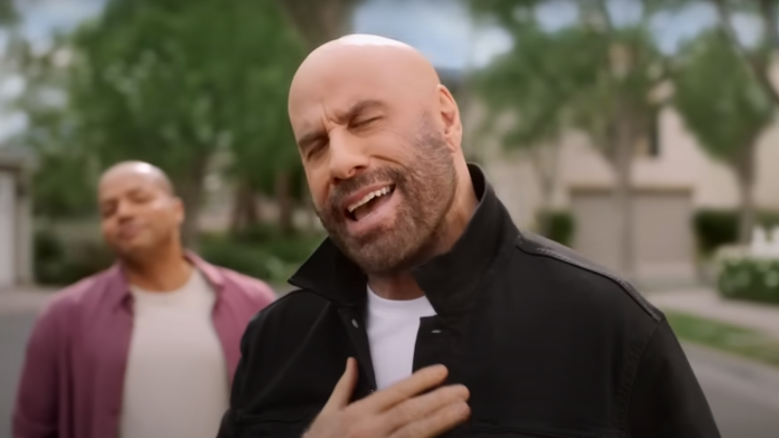 John Travolta sings parody of iconic Grease song for T-Mobile's Super Bowl ad