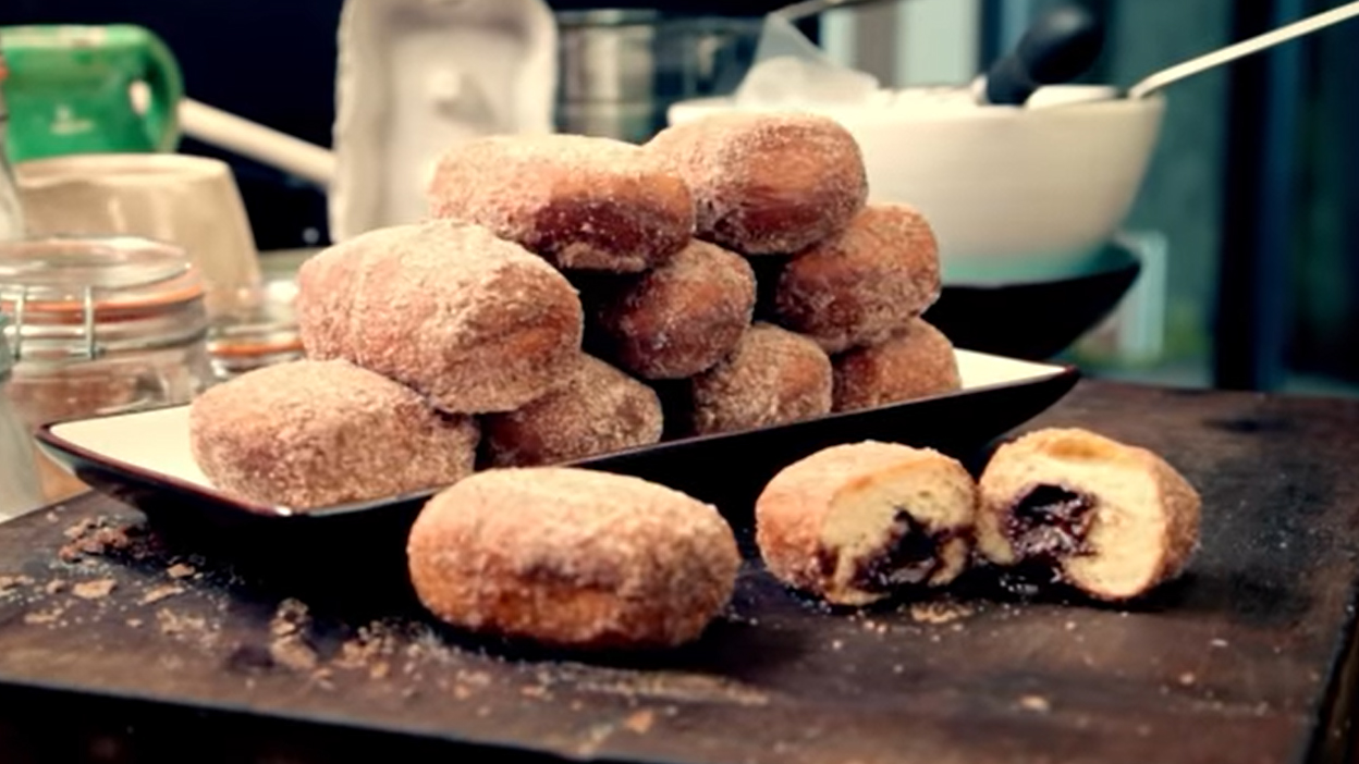 Gordon Ramsay shares his simple recipe for mouthwatering homemade chocolate doughnuts