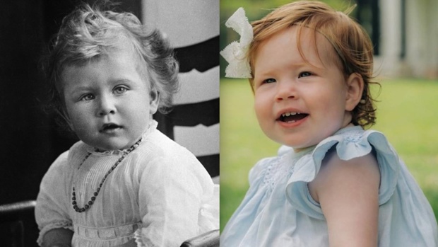 Princess Elizabeth (left) and Princess Lilibet around similar ages. Photo / Getty Images, Misan Harriman