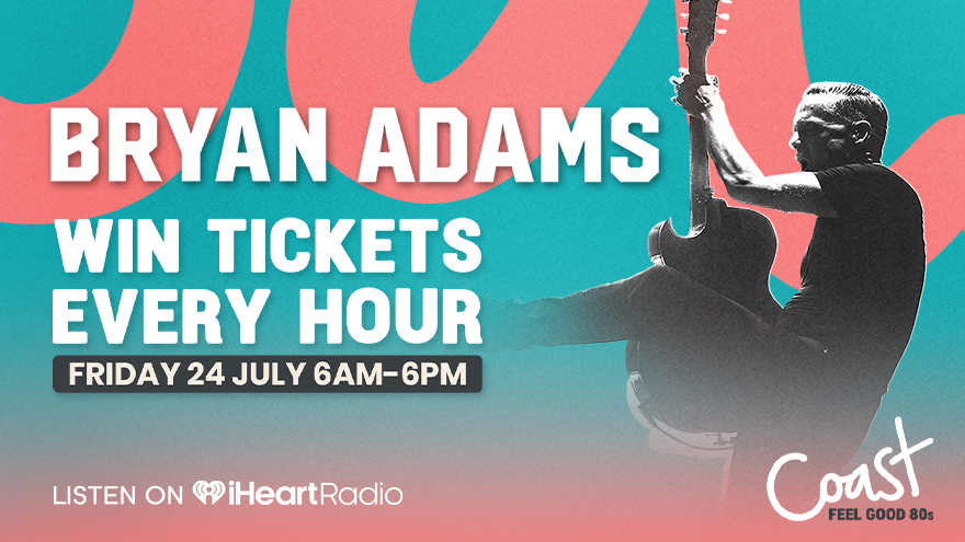 Win tickets with Coast's Bryan Adams Fan Friday