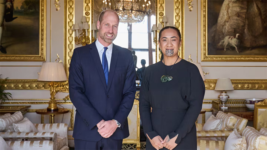 The Maori Queen Te Arikinui meets with Prince William at Windsor Castle