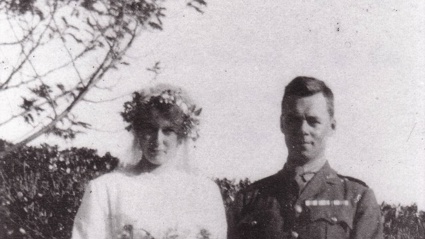 Lindsay M. Inglis and May Todd on their wedding day in December 1919. Photo / Inglis family collection