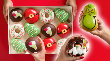 Celebrate Christmas with Krispy Kreme’s new Grinch-inspired doughnuts