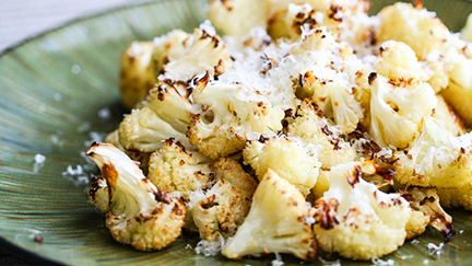 Balsamic and Parmesan Roasted Cauliflower Recipe