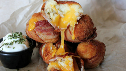 This super easy mashed potato bacon bombs recipe will leave your taste buds happy