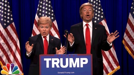 Donald Trump announces his running mate ... "Little Donald"!