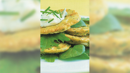 Allyson Gofton - Courgette Fritters With Wasabi Mayonnaise