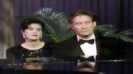 Kevin Kline and Phoebe Cates on Sesame Street