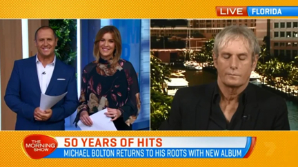 Watch the hilarious moment Michael Bolton falls asleep on live TV