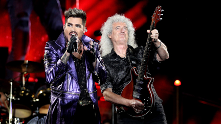 Queen and Adam Lambert perform rocky cover of Elvis Presley's 'Heartbreak Hotel'