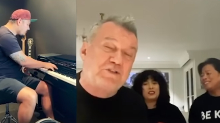 Jimmy Barnes and his family perform beautiful rendition of 'When The War Is Over' on video call