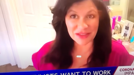 News reporter left blushing after she accidentally showed her naked husband on live TV