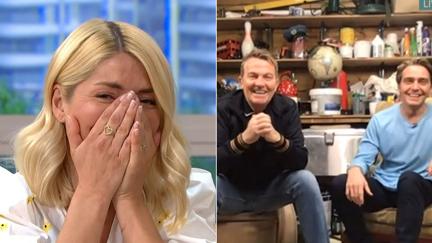 Holly Willoughby was left red-faced after being prank called by Bradley Walsh on live TV!