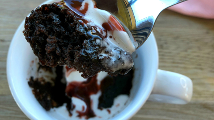Mel's Decadant Chocolate Self-Saucing Mug Cake Recipe