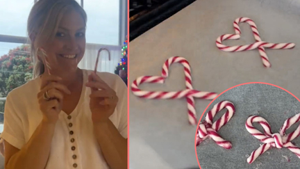 Toni Street's shares how to make candy cane bows this Christmas