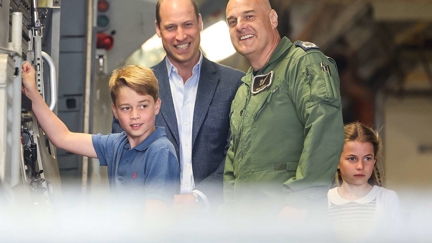 Up and away! Prince George learning to fly at age 11 as proud parents William, Kate watch on