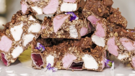 This coconut-rough rocky road recipe is one utterly tempting slice