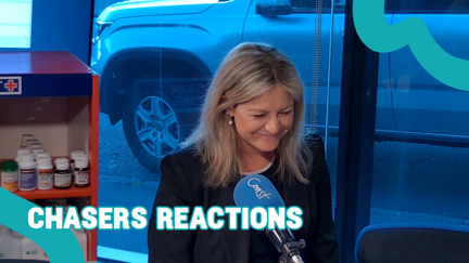 Our behind-the-scenes reactions to The Chasers