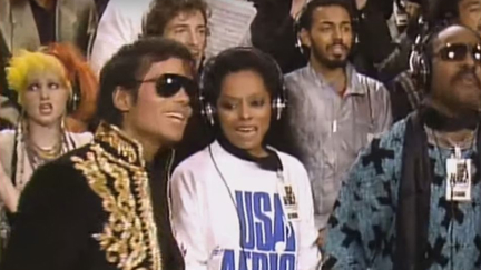 'We Are the World' footage shows music legends singing 'Day-O'