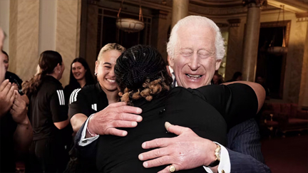 'A hug? Why not': Black Ferns hug it out with King Charles