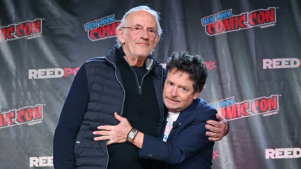WATCH: The emotional moment Back To The Future stars Michael J. Fox and Christopher Lloyd reunite