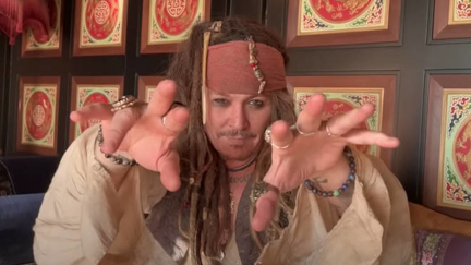 Johnny Depp brings back Captain Jack Sparrow to surprise terminally ill boy with heartwarming video