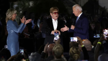 Elton John moved to tears as President Biden surprises him with National Humanities Medal following electrifying performance at the White House