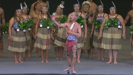 Stan Walker wows with powerful debut kapa haka performance at Te Matatini
