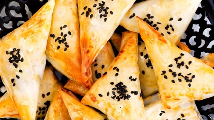 Easy and delicious lamb curry filo parcels
