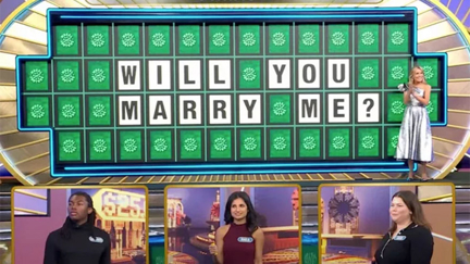 Watch Wheel of Fortune contestant get engaged after solving 'Will You Marry Me?' puzzle