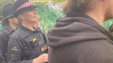 Rod Stewart's wife Penny Lancaster spotted working as a police officer at Queen Elizabeth's funeral