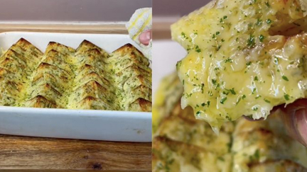 This super simple cheesy garlic crumpet recipe has gone viral and it is absolutely mouthwatering